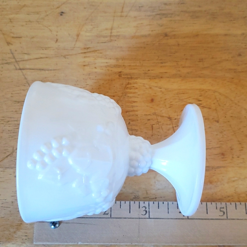 Antique Milk Glass Cup/Sugar Bowl and Creamer - Picture 12 of 12